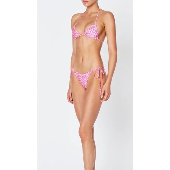 TRIANGLE VINCA Pink Leopard w/ matching bag 💕 NWT - Picture 4 of 9